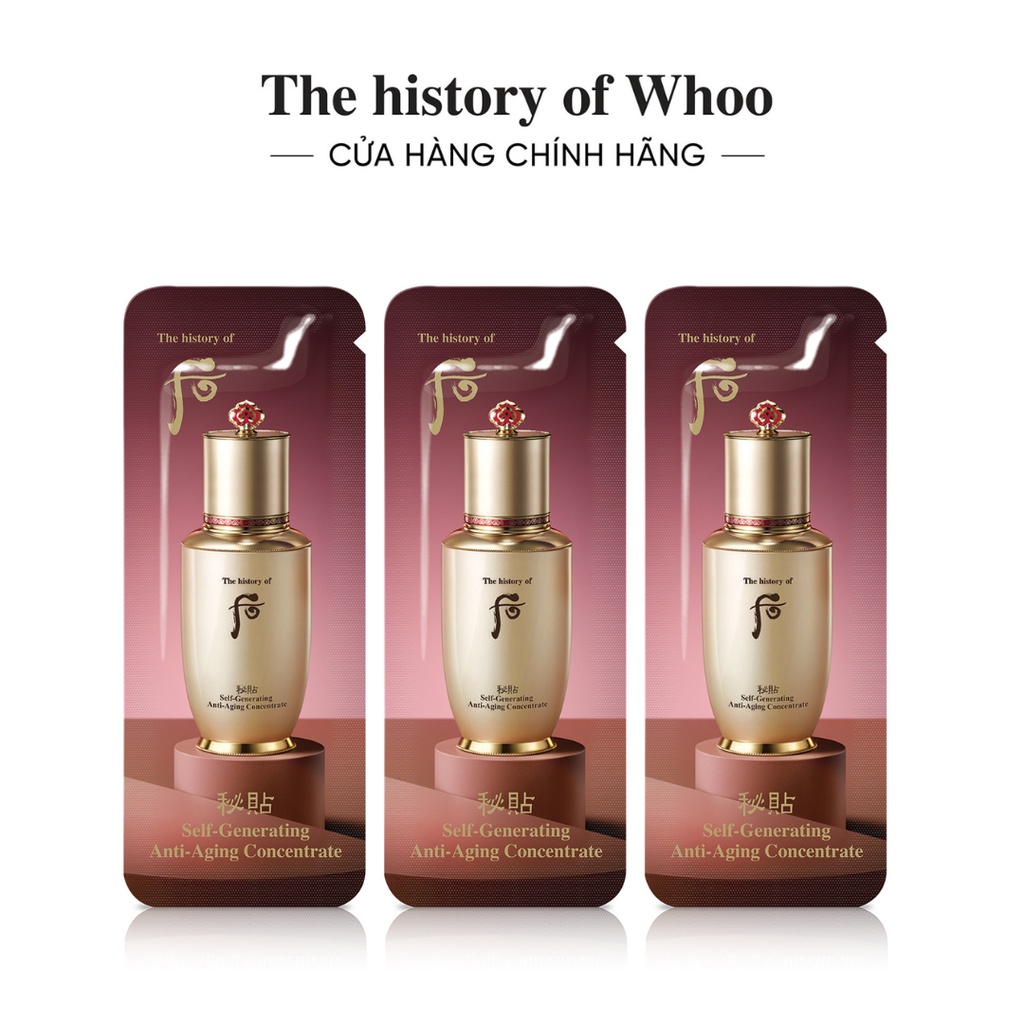 [HB Gift] Combo 3 gói Tinh chất tự sinh chống lão The History of Whoo Bichup hóa phiên bản nâng cấp 1ml