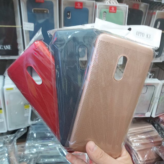Ốp lưng dạng lưới tản nhiệt dành cho oppo K3(tặng kèm kính cường lực)
