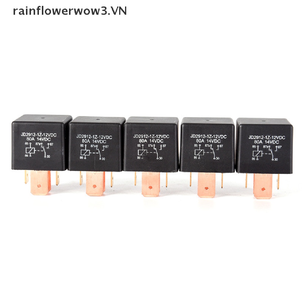 Rơ Le DC SPDT 80A 5 Pin 12V Chống Thấm Nước Chuyên Dụng Cho Xe Hơi