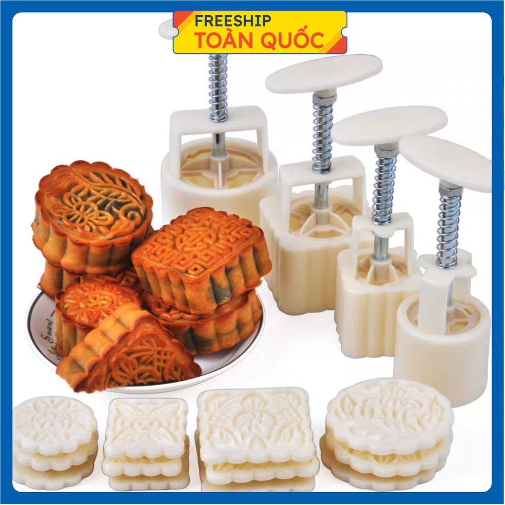 Khuôn làm bánh trung thu/ bánh ngọt hình tròn, hình vuông