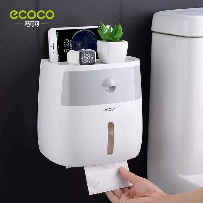 Hộp đựng giấy vệ sinh  ECOCO 2 tầng gọn gàng tiện lợi chắc chắn