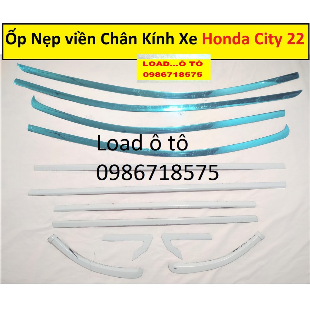 Nẹp Chân Kính, Cong Kính Honda City 2022-2021 Chất Liệu Inox Bóng Mạ Crom Sáng cao Cấp