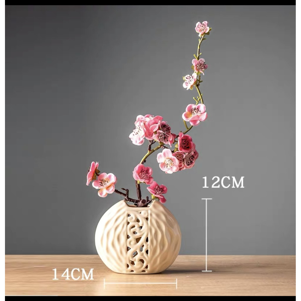 Lọ hoa để bàn Decor bàn có kèm hoa