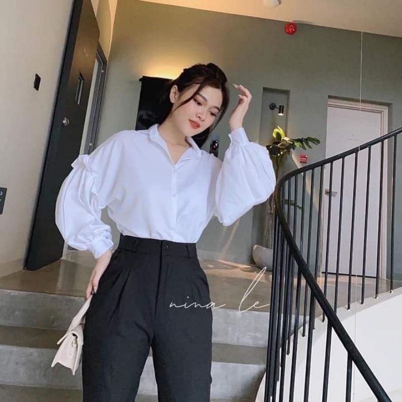 SET QUẦN TÂY ĐEN VẢI TUYẾT MƯA,ÁO SƠ MI ĐI HỌC (CÓ BÁN LẺ) | BigBuy360 - bigbuy360.vn