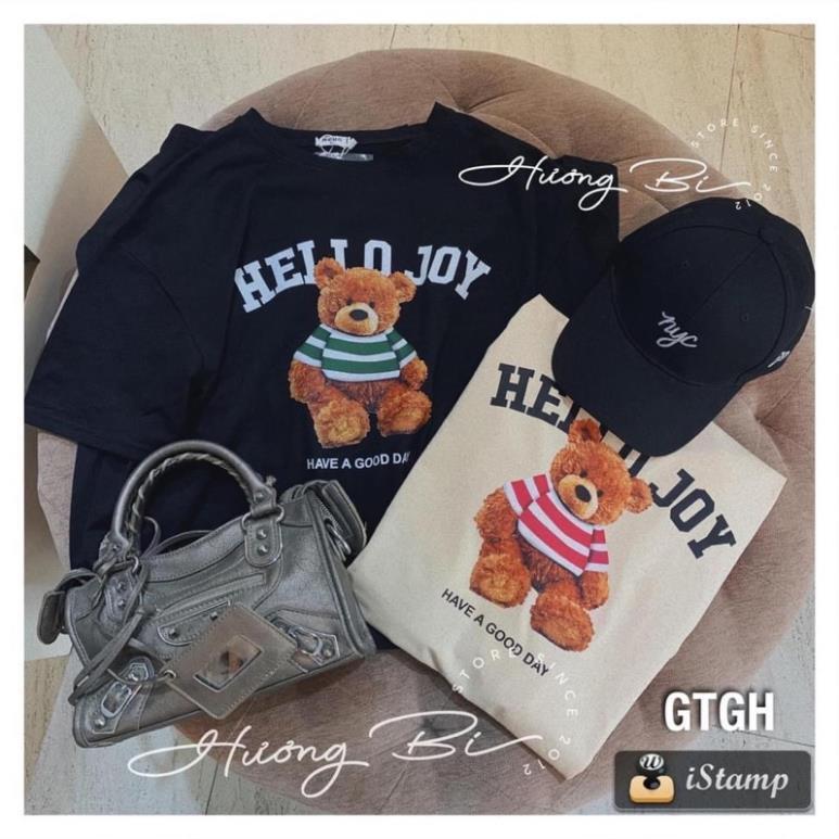 Đầm Suông - Váy Suông Gấu Hello Joy Dáng Dài , From Rộng