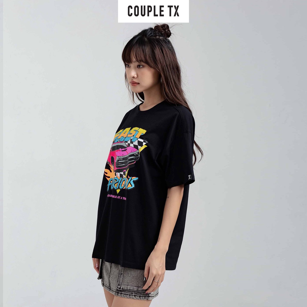 Áo Thun Nữ Couple TX FF In Nứt WTS 2180
