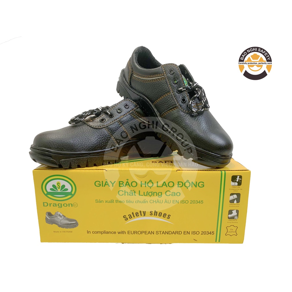 GIÀY BẢO HỘ CAO CẤP/BỀN ĐẸP/ MŨI THÉP/ ĐẾ THÉP CHỐNG ĐÂM XUYÊN/CHỐNG TRƠN TRƯỢT/ DRAGON 1NR