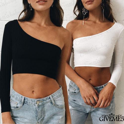 Áo Croptop Lệch Vai Quyến Rũ Cho Nữ