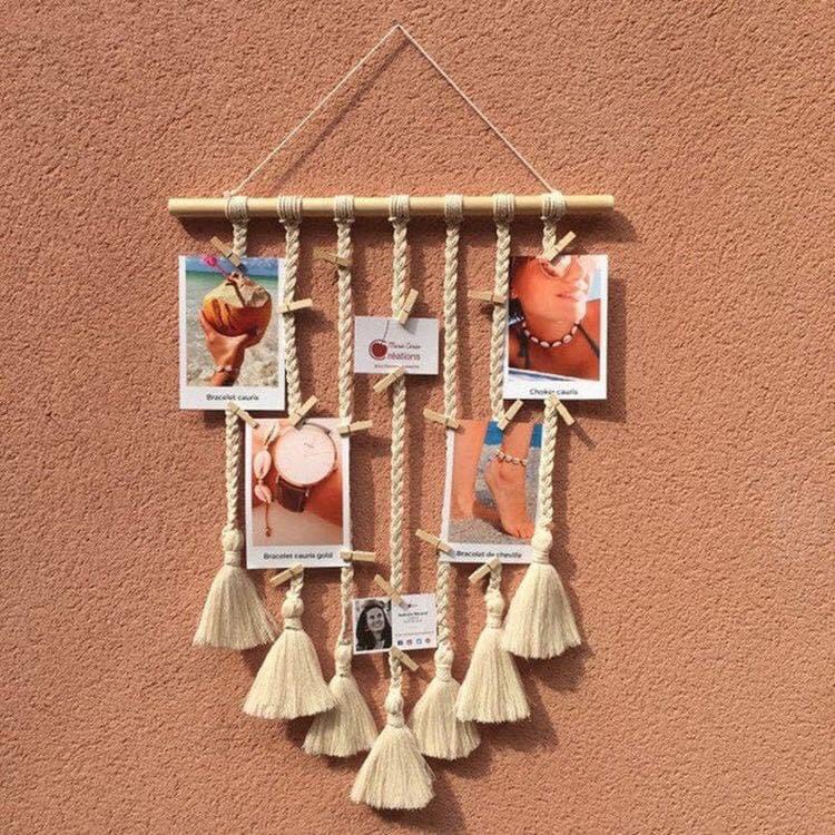 Macrame treo ảnh trang trí phòng ngủ siêu rẻ
