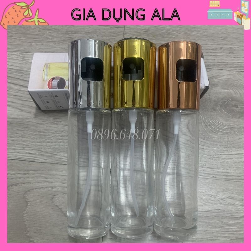 Bình Xịt Dầu Ăn Phun Sương Cao Cấp Dung Tích 100ml Dùng Cho Nồi Chiên Không Dầu, Rán, Nướng