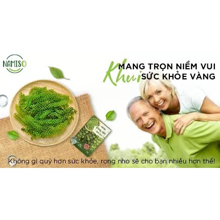 [Rẻ Vô Địch] Rong Nho Namiso 1 GÓI 25gr tách nước Chính hãng - Công Nghệ Tách Nước Tiêu Chuẩn Nhật Bản | BigBuy360 - bigbuy360.vn