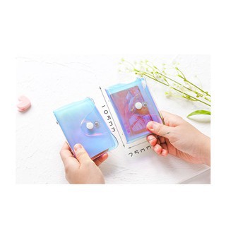 Ví PVC trong suốt màu laser đa năng IELGY