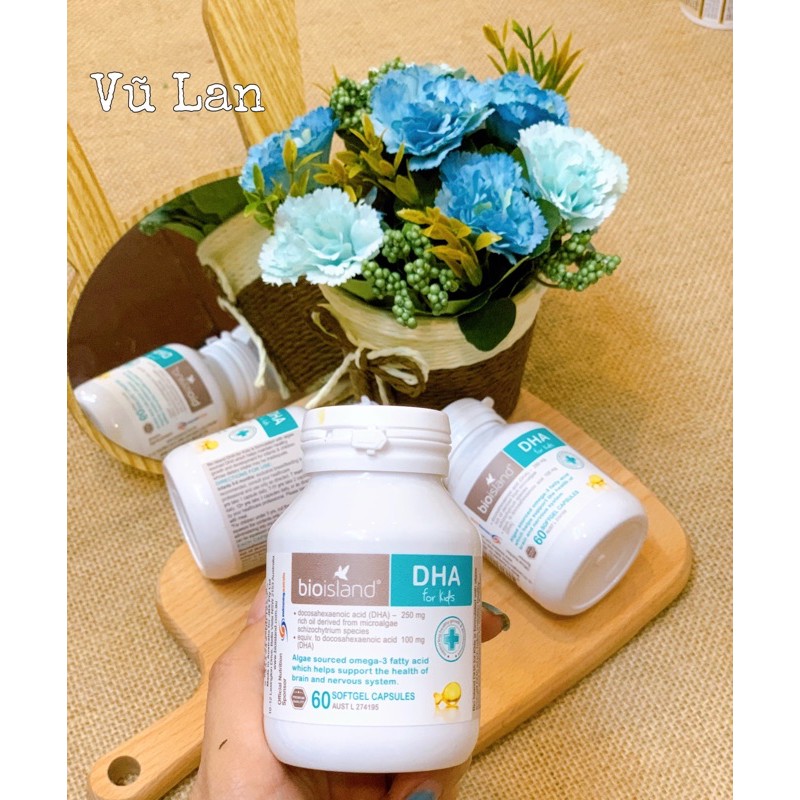 Dha Bioisland cho Bé từ 6 tháng trở lên 60 viên - Xuất xứ Úc