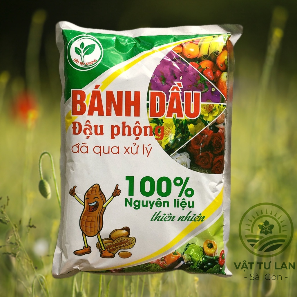 Phân bánh dầu đậu phộng 01kg