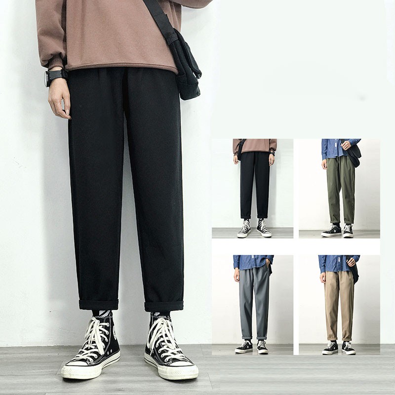 Quần Nam Kaki Basic Dáng Baggy Trơn Màu Dáng Suông Phong Cách Trẻ Trung Thời Trang MixxMen QUAN NAM 060