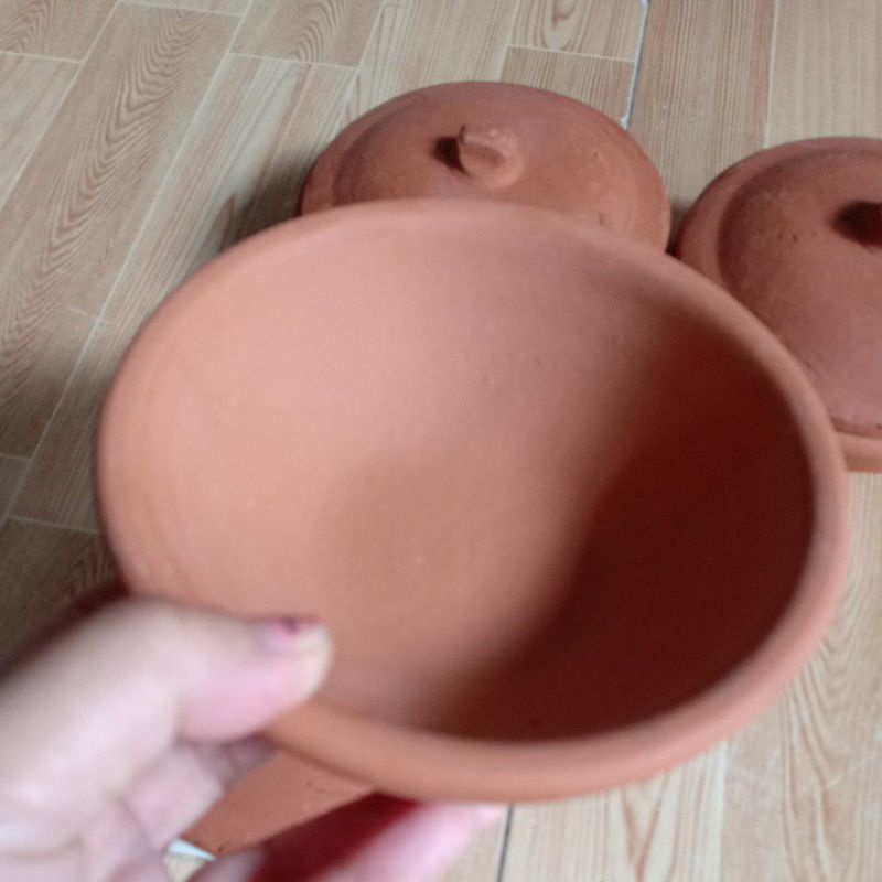 Niêu đất kho quẹt có nắp 1c