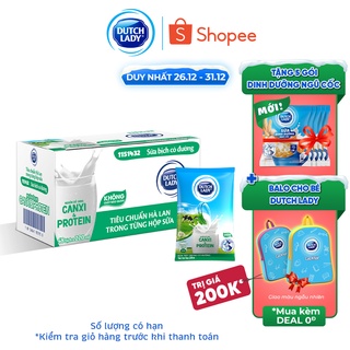Thùng 48 Bịch Sữa Tiệt Trùng Dutch Lady Có Đường (48x220ml)