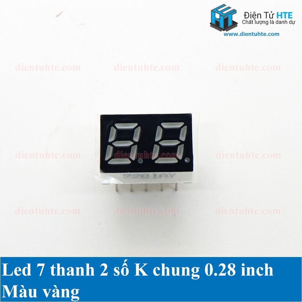 Led 7 thanh 2 số K chung 0.28 inch [HTE Quy Nhơn CN2]