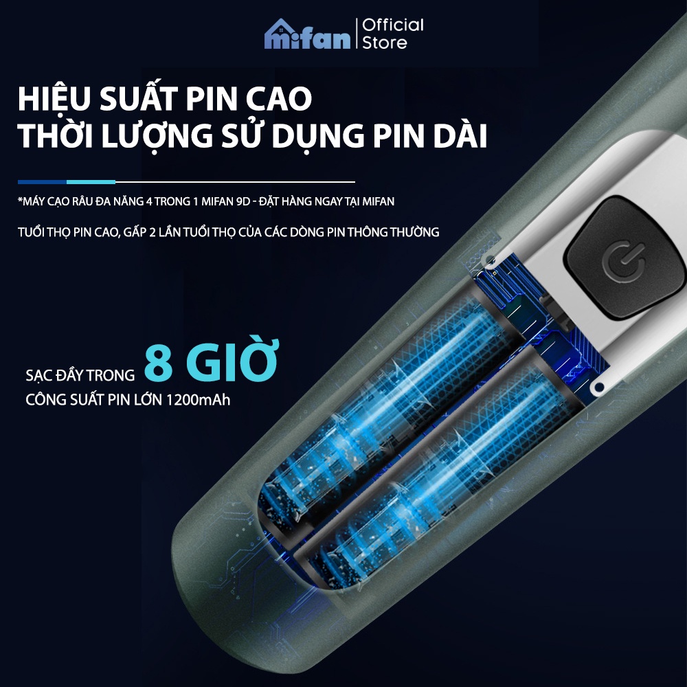 Máy Cạo Râu 9D Shaver 4in1 Tặng Kèm 6 Phụ Kiện  Chính Hãng Digitech - Máy Cạo Râu 3 Lưỡi Mini