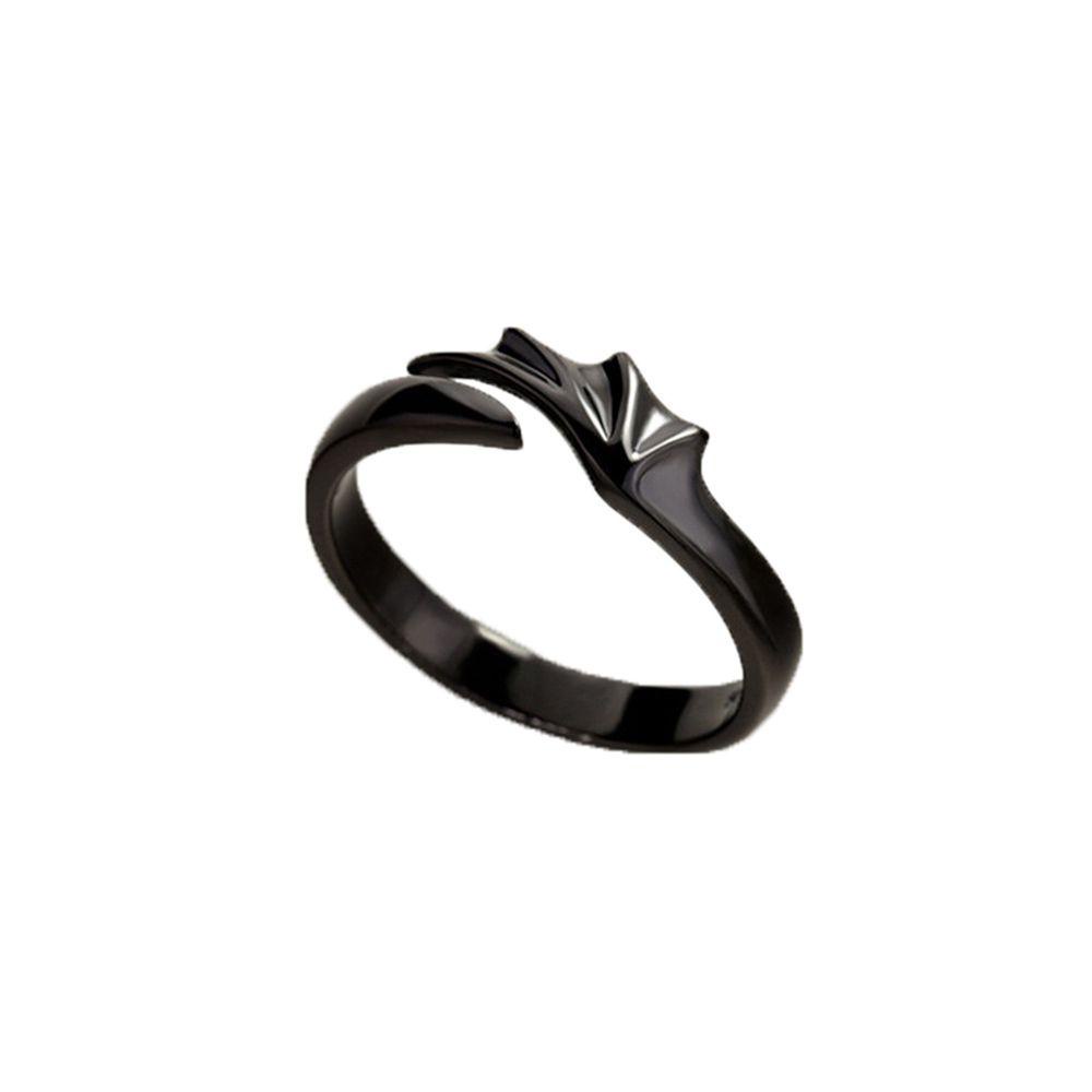 Nhẫn Đôi BERNARDO Hình Thiên Thần Và Ác Quỷ Bằng Kim Loại Có Thể Điều Chỉnh Làm Quà Tặng Cho