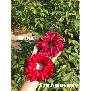 Scrunchies Satin Vải Phi Bóng - Dây Cột Tóc Vải