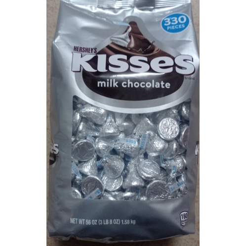 [Mã GROSALE giảm 10% đơn 150K] (Date 1/2023)Kẹo socola Hershey's Kisses Milk Chocolate gói 1.58Kg của Mỹ