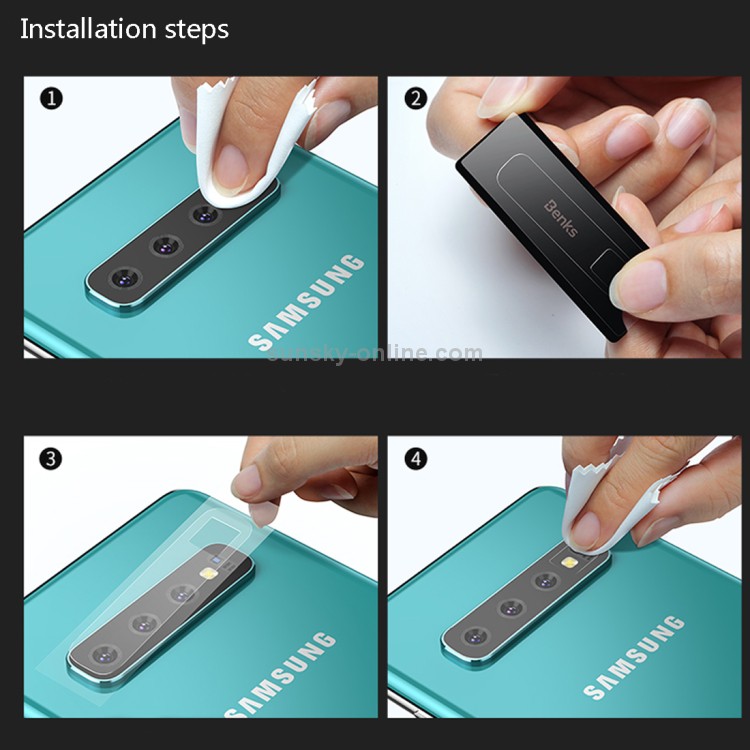 KÍNH CƯỜNG LỰC CAMERA BENKS CHO SAMSUNG GALAXY S10, S10 PLUS