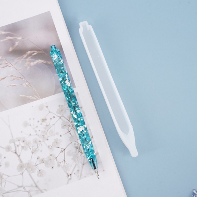 Khuôn Silicone Hình Trụ Làm Bút Bi Resin Epoxy Diy