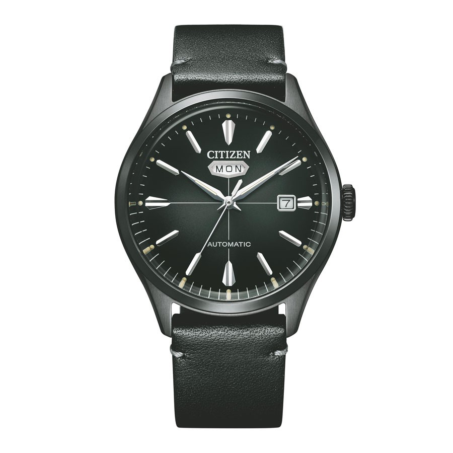 Đồng Hồ Citizen C7 Unisex Dây Da NH8395-00E - Mặt Đen