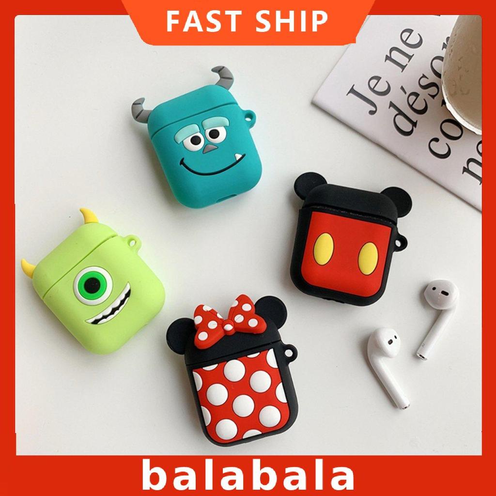 [BL]Headphone Cases For Airpods1/2 Cartoon Silicone Wireless Earphone Skin