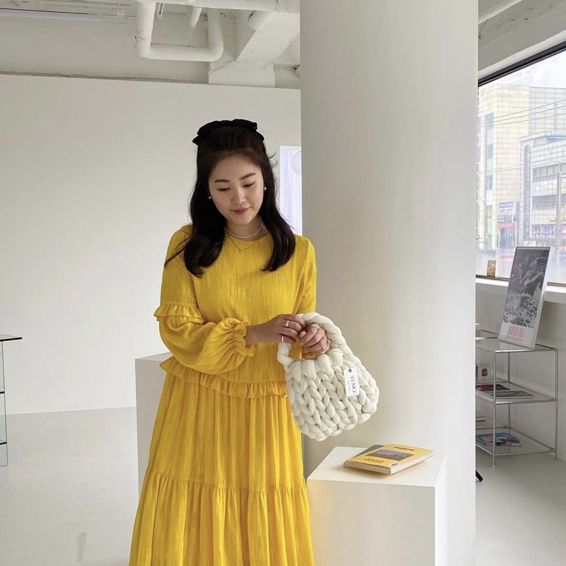 MÃ LAINE15 GIẢM 15k BLOOM HANDBAG. TÚI LEN BÔNG XÁCH TAY