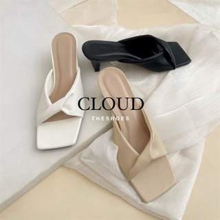 Giày cao gót mũi vuông quai xoắn – Cloud The Shoes