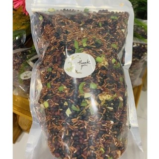 Trà gạo lứt, đỗ đen rang củi mix hoa nhài, lá sen