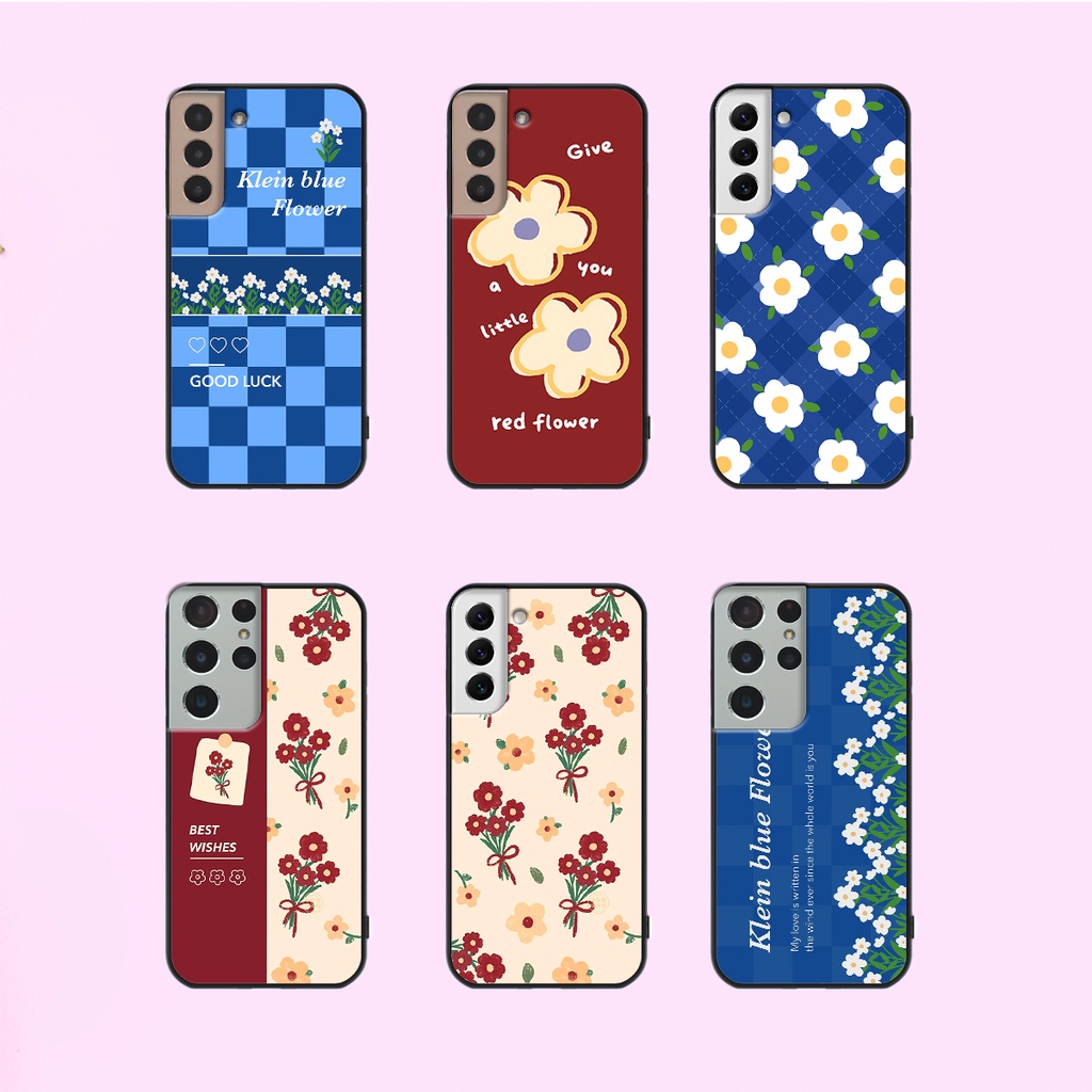 Ốp Samsung S21 - S21 FE - S21 Plus - S21+ / S21 Ultra in hình hoa cỏ nhẹ nhàng,họa tiết caro xinh xắn.ốp lưng chống sốc