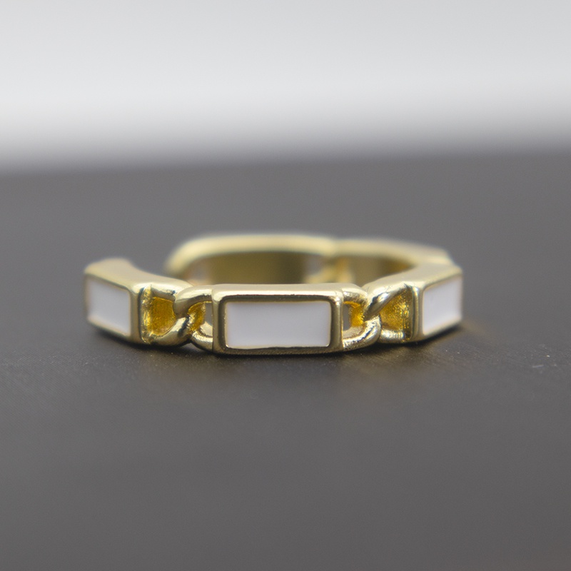 Nhẫn hở đính đá zircon sang trọng có thể điều chỉnh kích thước dành cho nữ