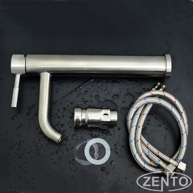 Vòi chậu Lavabo nóng lạnh dương bàn Inox Zento SUS3313