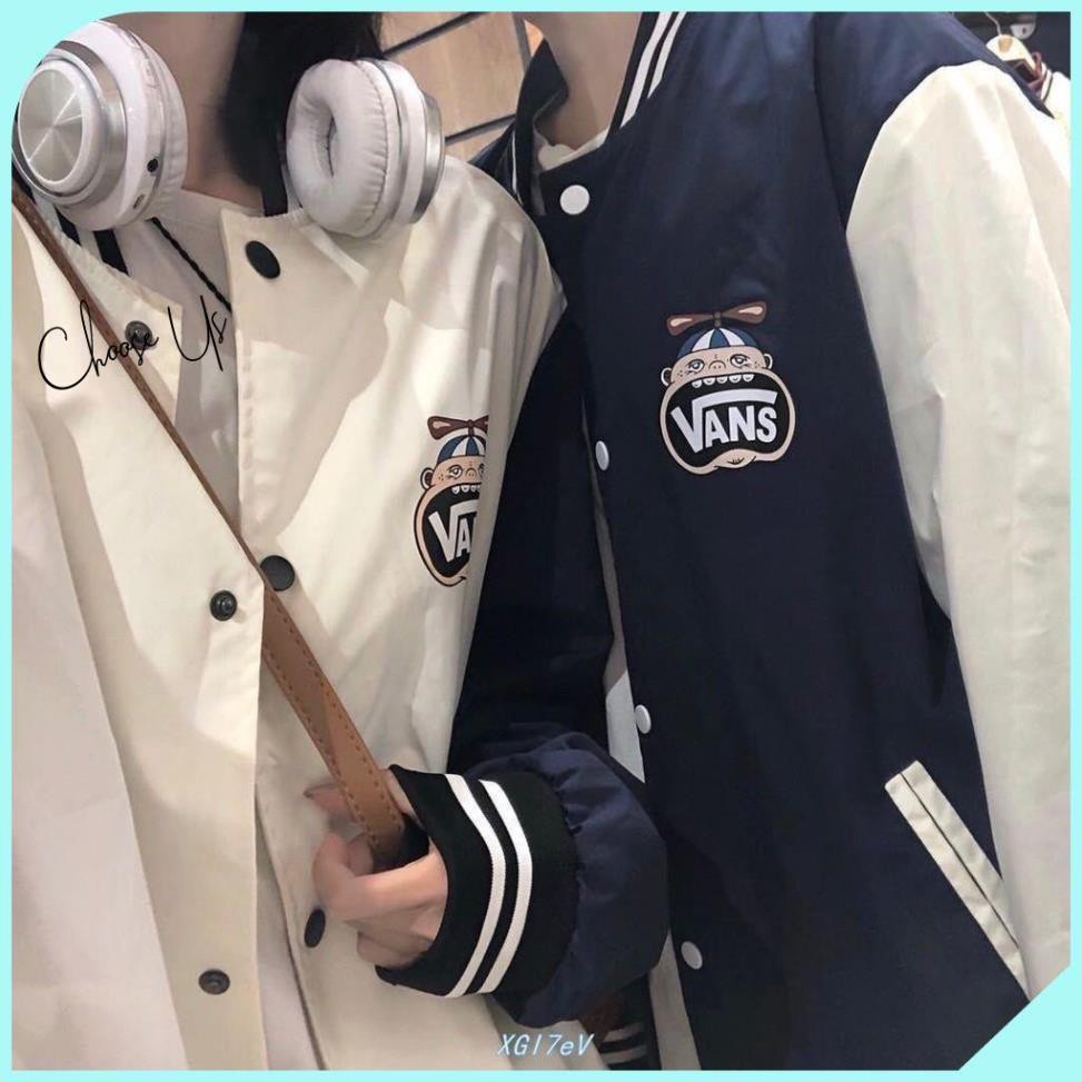 Áo Khoác Áo Bomber Nam Nữ Unisex Van Chất Kaki Phong Cách Streetwear Mặc Đông Ấm Áp SP21