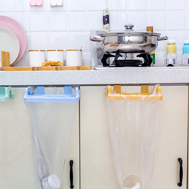 1 Giá Đỡ Túi Rác Gắn Cửa Tủ Chén
