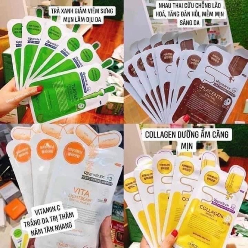 ( Lẻ miếng) Mặt nạ Mediheal Tea Tree / Vita / Placenta / Collagen / Aquaring NMF Essential Mask Ex