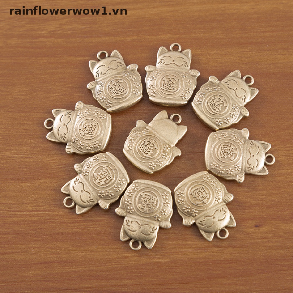 Móc Khóa Hình Chú Mèo May Mắn Sáng Tạo