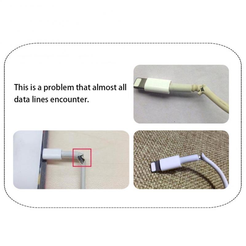 Dây quấn bảo vệ cáp dữ liệu 1.4m màu giao ngẫu nhiên thích hợp cho Iphone Android
