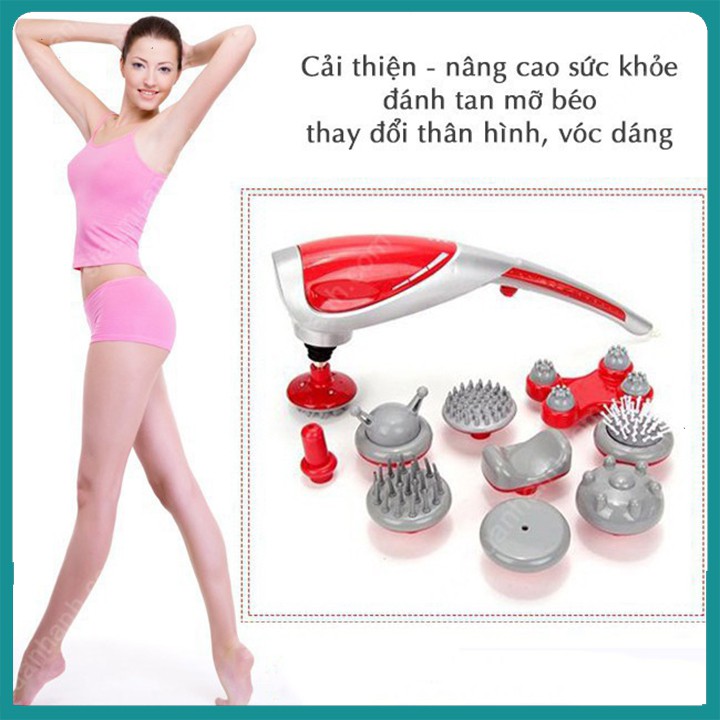 Máy mát xa đa năng toàn thân cầm tay 10 đầu King Massager Hàn Quốc