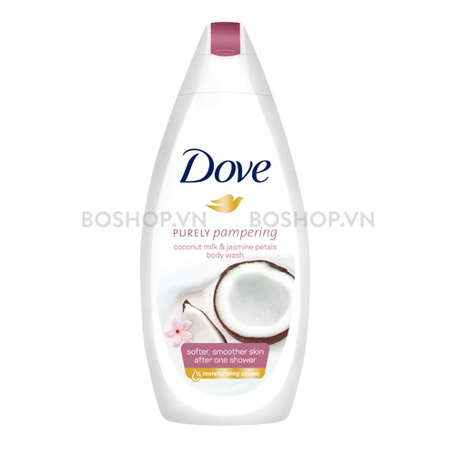 SỮA TẮM DOVE PURELY PAMPERING COCONUT MILK JASMINE PETALS 750ML CHÍNH HÃNG - 7888