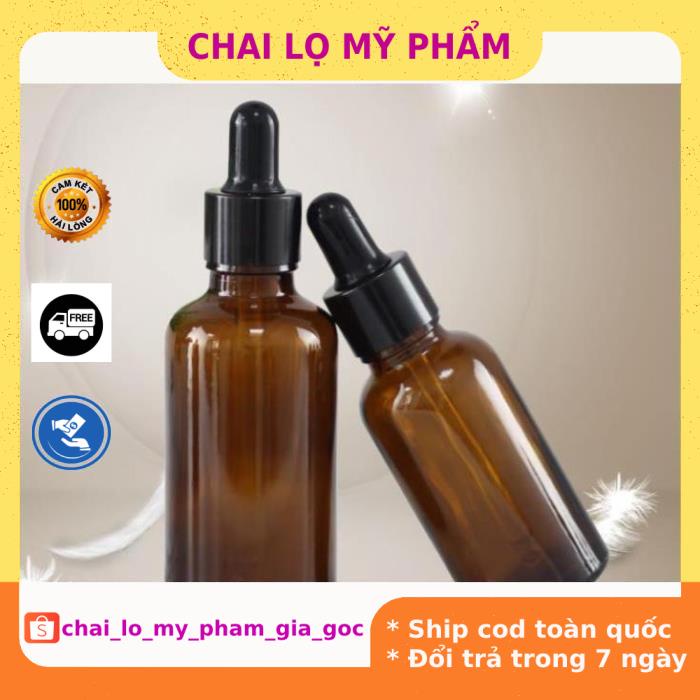 Lọ Chiết Serum ❤ GIÁ TỐT NHẤT ❤ [15ml,20ml] Lọ đựng tinh dầu bóp giọt Khoen Đen chiết mỹ phẩm , phụ kiện du lịch