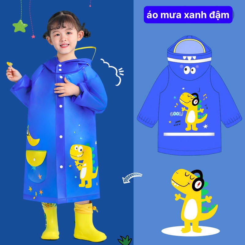 [Mã LIFE1404ALL50K giảm 10% đơn 200K] Áo Mưa EVA Trẻ Em Cao Cấp- MH: 9000000272