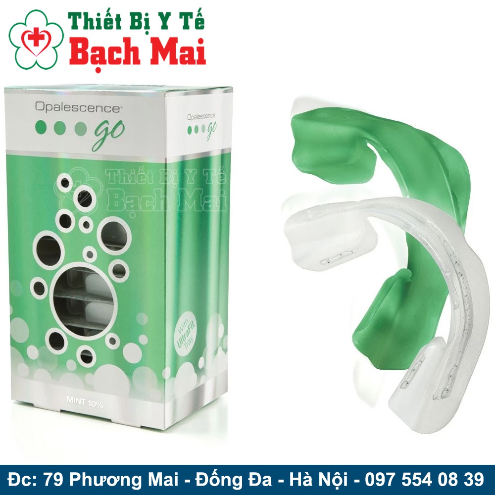 [Tẩy Trắng Siêu Nhanh] Bộ Máng + Thuốc Tẩy Trắng Răng Opalescence Go 15% PF Hàng Mỹ