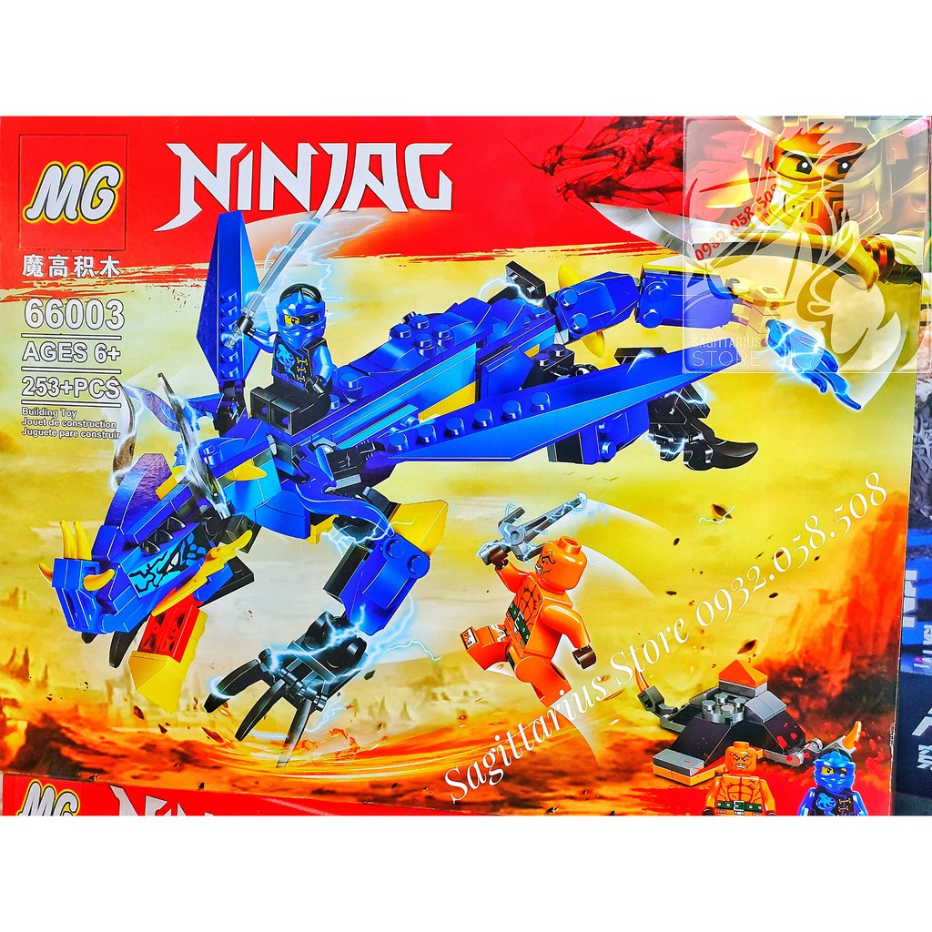 LEGO Lắp Ráp Rồng Bay NinjaGo 66003 - Xanh Dương