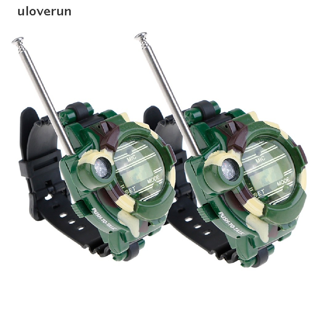 Set 2 Bộ Đàm Trẻ Em 7 Trong 1 Tích Hợp Đồng Hồ Đeo Tay Tiện Dụng