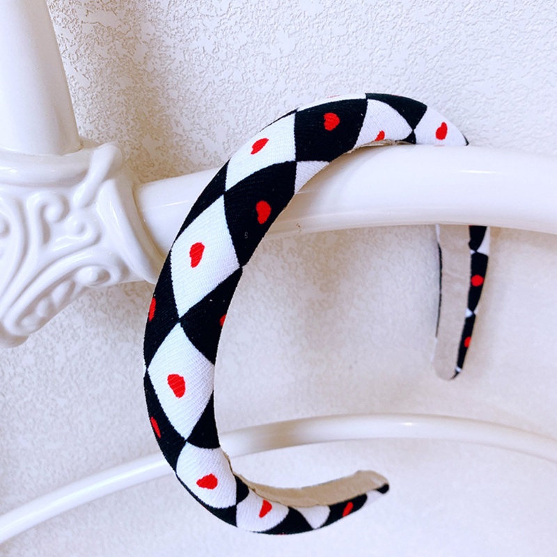 Băng Đô Mềm Co Giãn Chống Trượt Họa Tiết Hình Học Hợp Thời Trang Cho Nữ