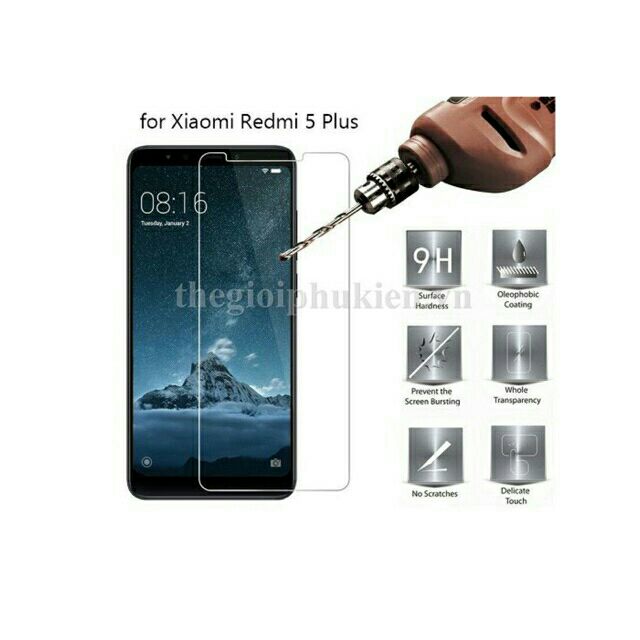 Bộ 3 kính cường lực Xiaomi redmi 5 plus